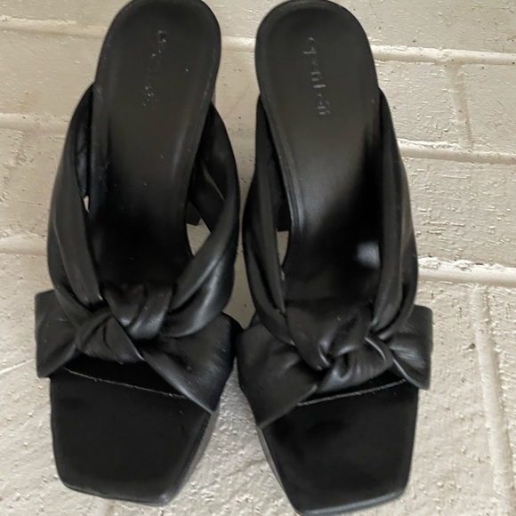 Kaia black open toed platforms by Open Edit. New without box, Nordstrom brand. - Picture 2 of 3